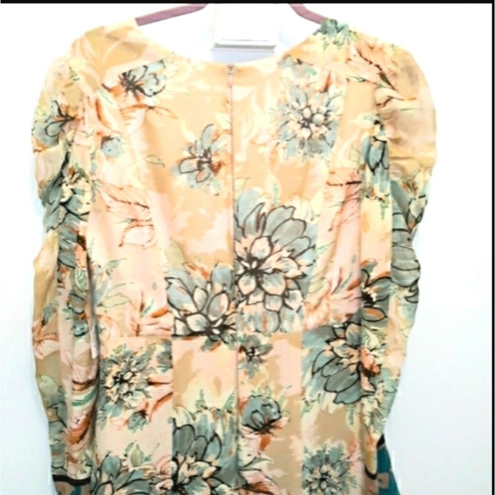 NANETTE LEPORE PRINTED LONG SLEEVES DRESS(NWOT) - Picture 7 of 7